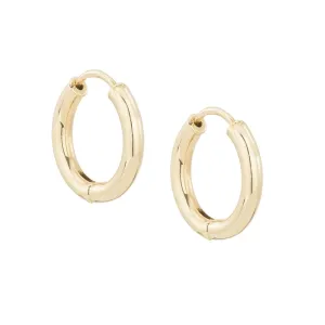 15mm Tube Hoop Earrings