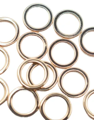 18K Gold Filled Look, Square wire closed jump ring Gold Filled Look, as 18K- 8mm/10mm/12mm sold 12 PCs/PK