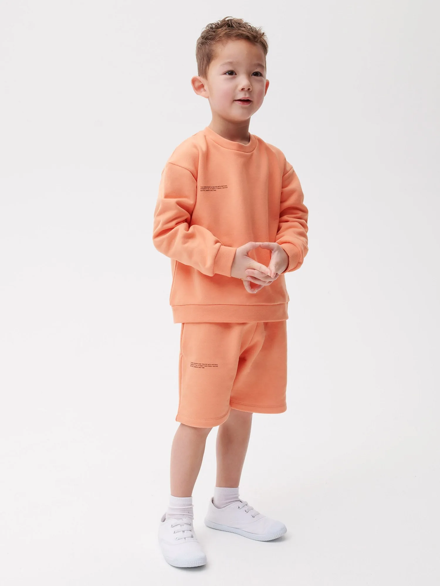 Archive Kids' 365 Midweight Long Shorts—peach perfect