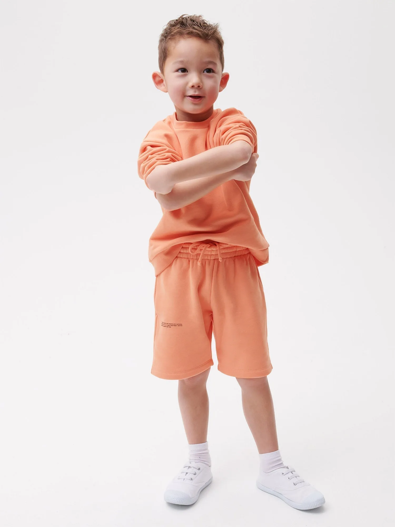 Archive Kids' 365 Midweight Long Shorts—peach perfect