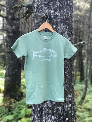 Beach Grass AK Wild Salmon 100% Cotton Short Sleeved Tee