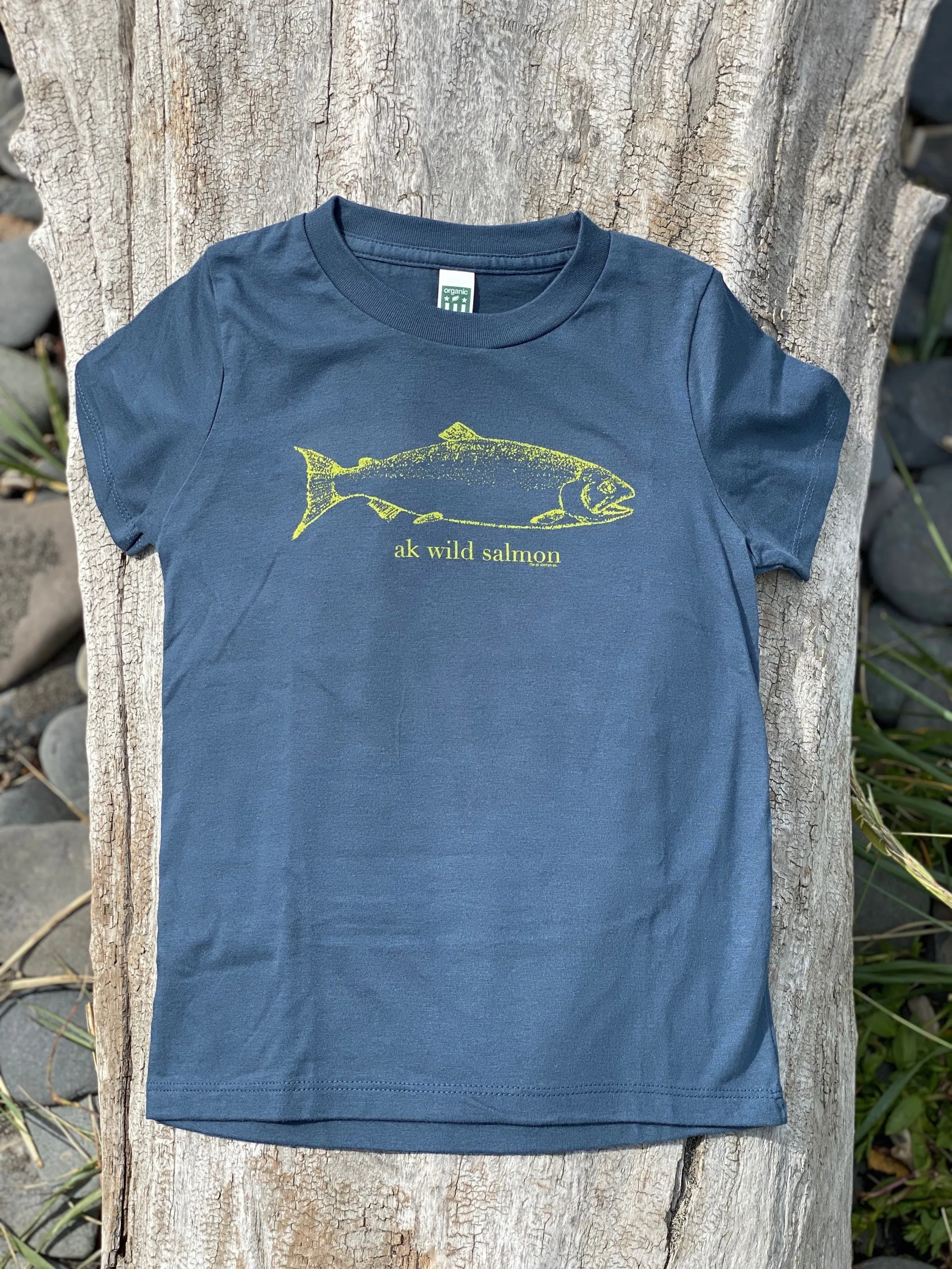 Beach Midnight AK Wild Salmon Children's Short Sleeve Tee