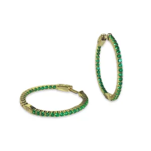 Birthstone French Clasp Hoops