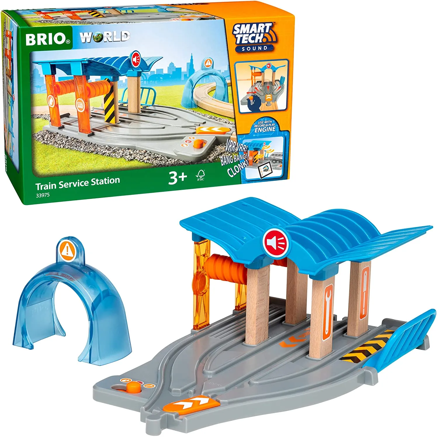 BRIO Smart Tech Sound Train Service Station 33975