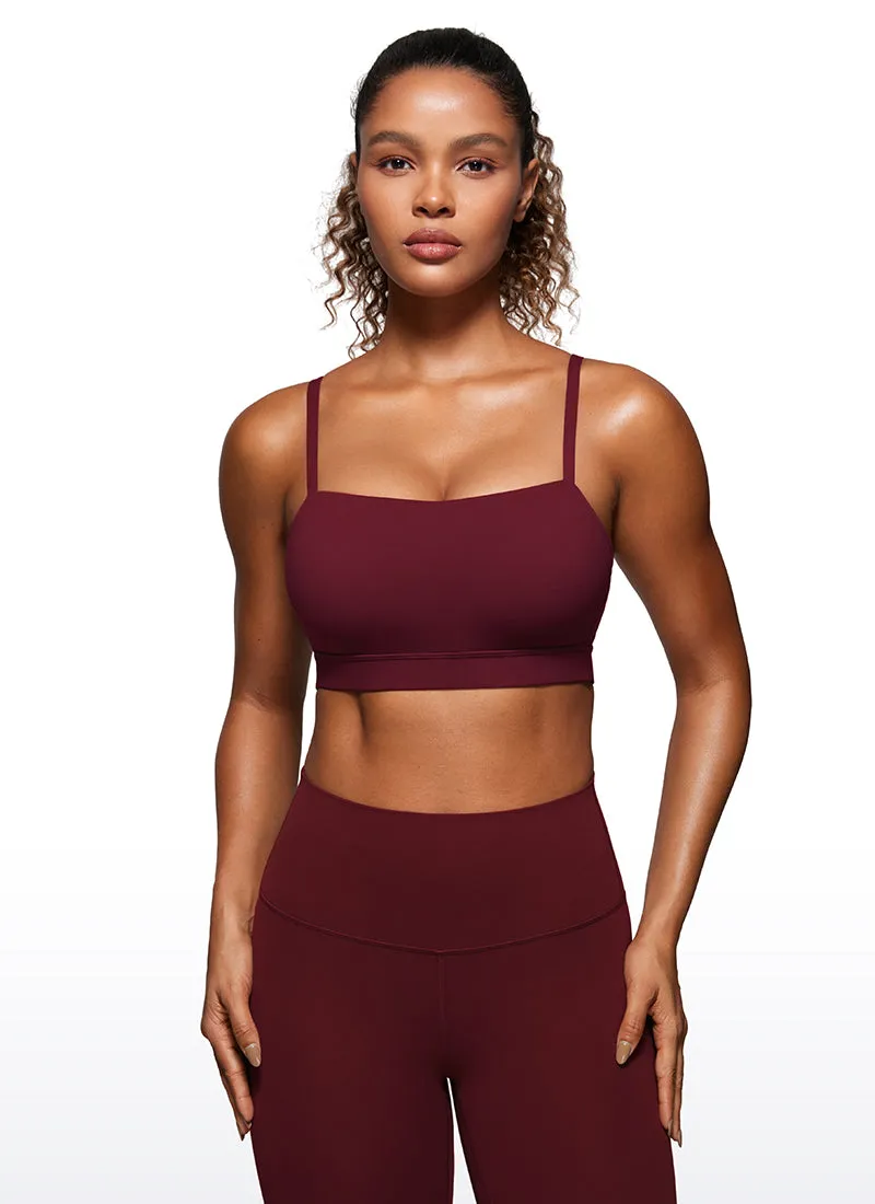 Butterluxe Adjustable Spaghetti Thin Strap Sports Bra