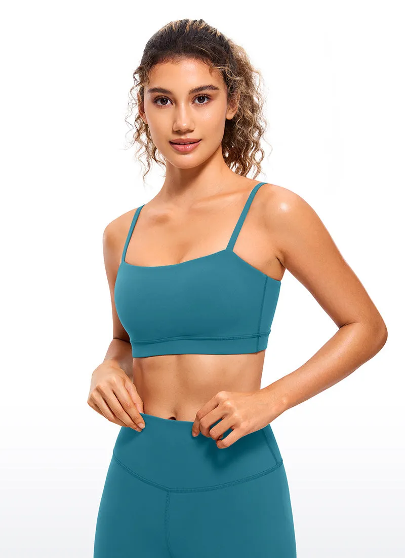 Butterluxe Adjustable Spaghetti Thin Strap Sports Bra