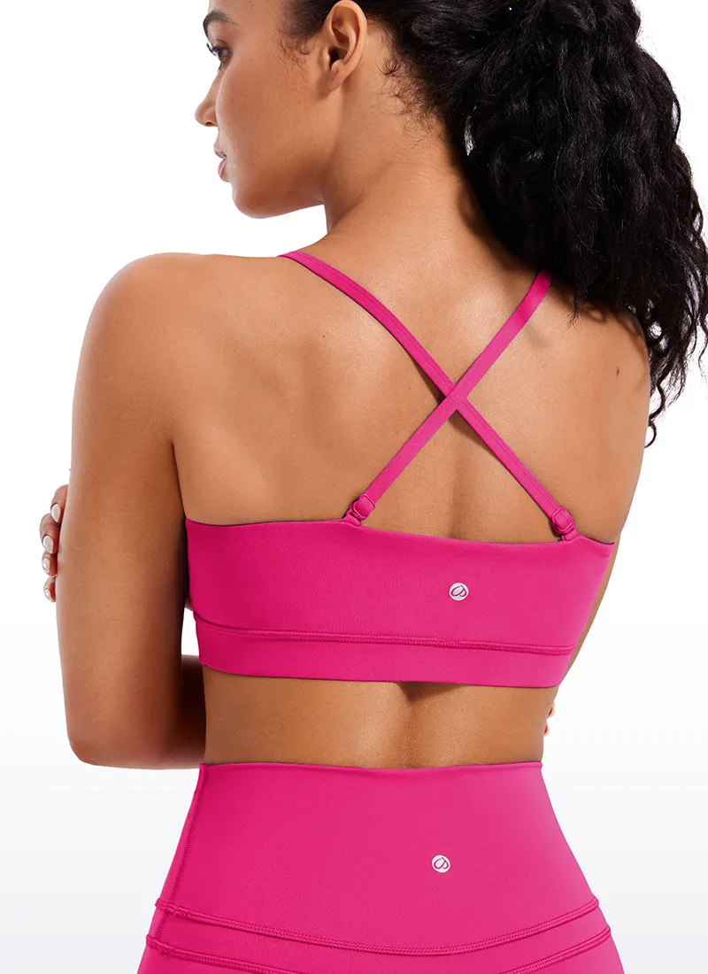 Butterluxe Adjustable Spaghetti Thin Strap Sports Bra