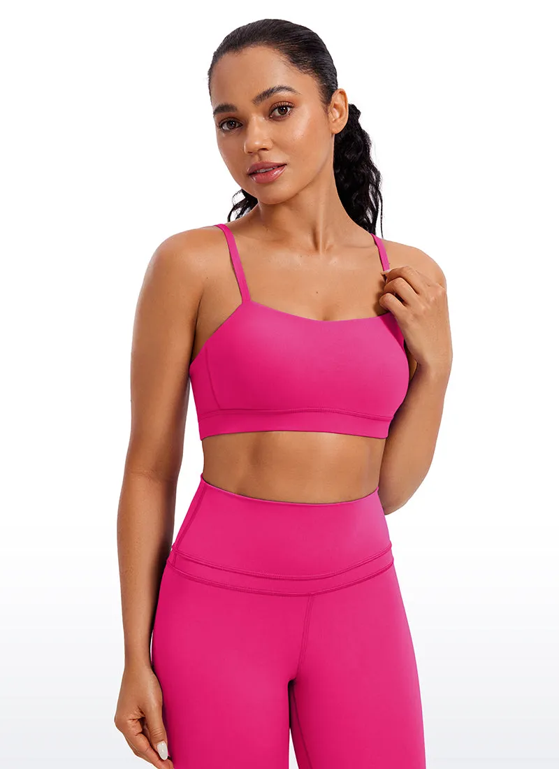 Butterluxe Adjustable Spaghetti Thin Strap Sports Bra