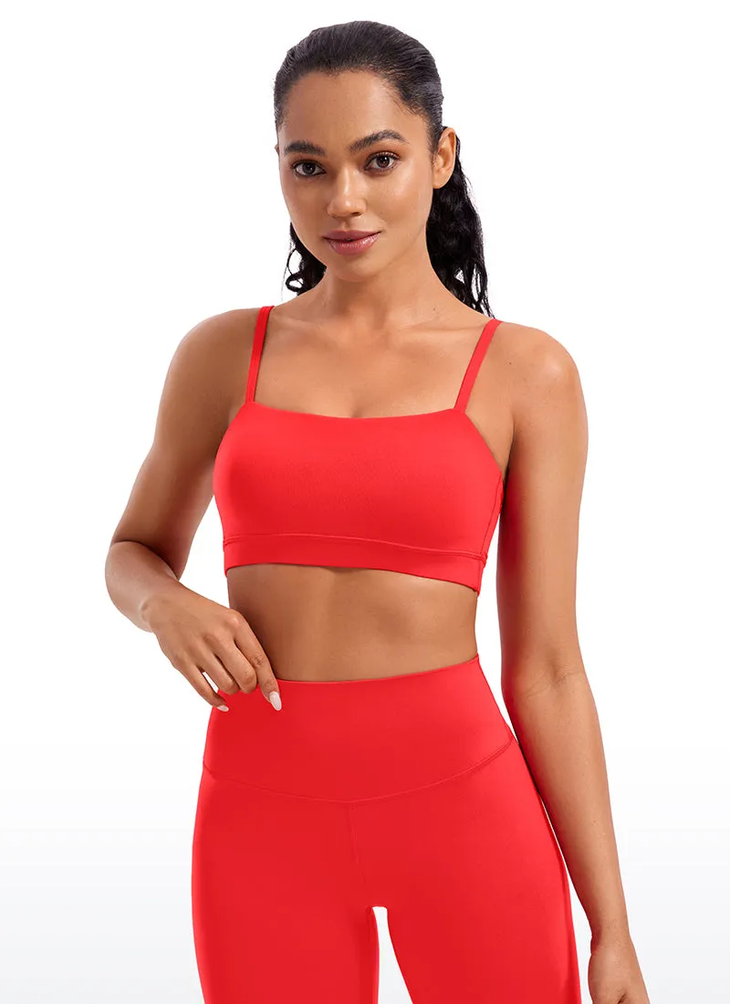 Butterluxe Adjustable Spaghetti Thin Strap Sports Bra