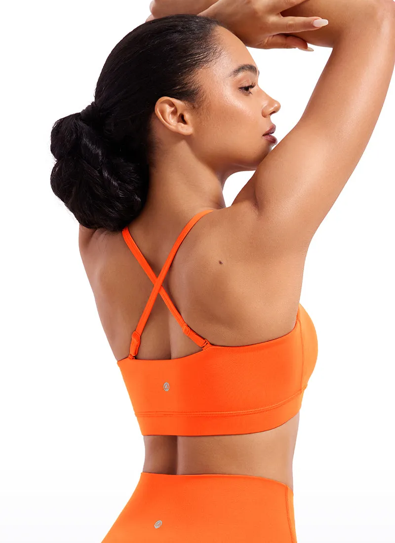 Butterluxe Adjustable Spaghetti Thin Strap Sports Bra