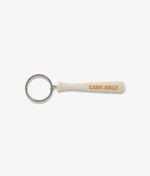 Cash Only Baseball Bat Key Chain