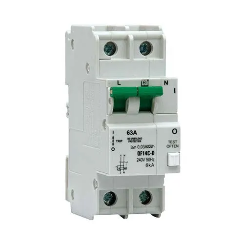 CBi DIN Rail Earth Leakage 1 Pole   N 6kA 63A - QF14CD