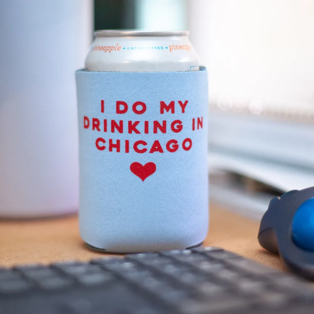 Chicago gift idea, local craft beer koozie, drink local can coolie, Chicago craft beer, Chicago koozie