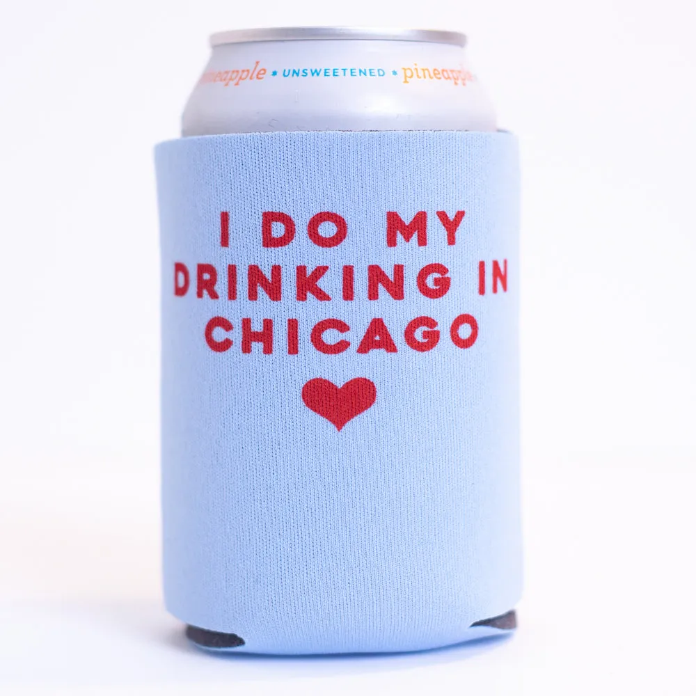 Chicago gift idea, local craft beer koozie, drink local can coolie, Chicago craft beer, Chicago koozie