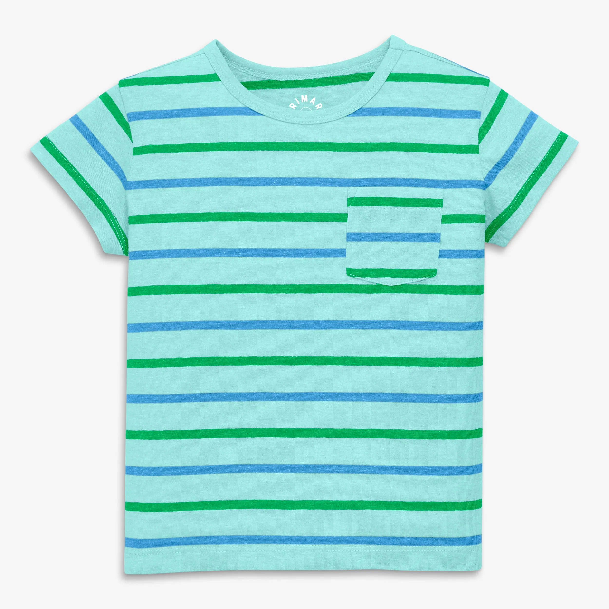 Clearance heathered beach tee in stripe