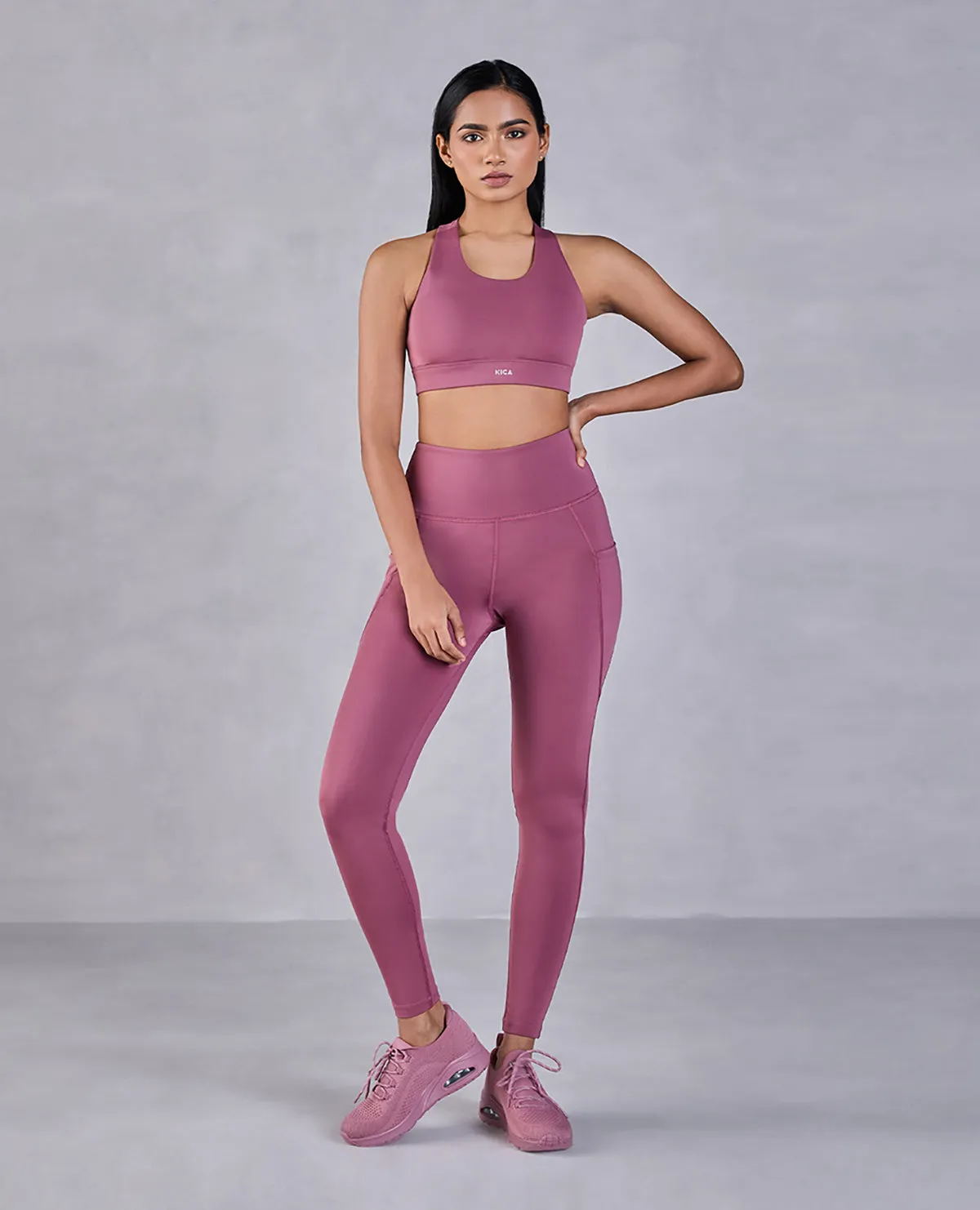 Crostini Bra & Leggings Set in Second SKN Fabric