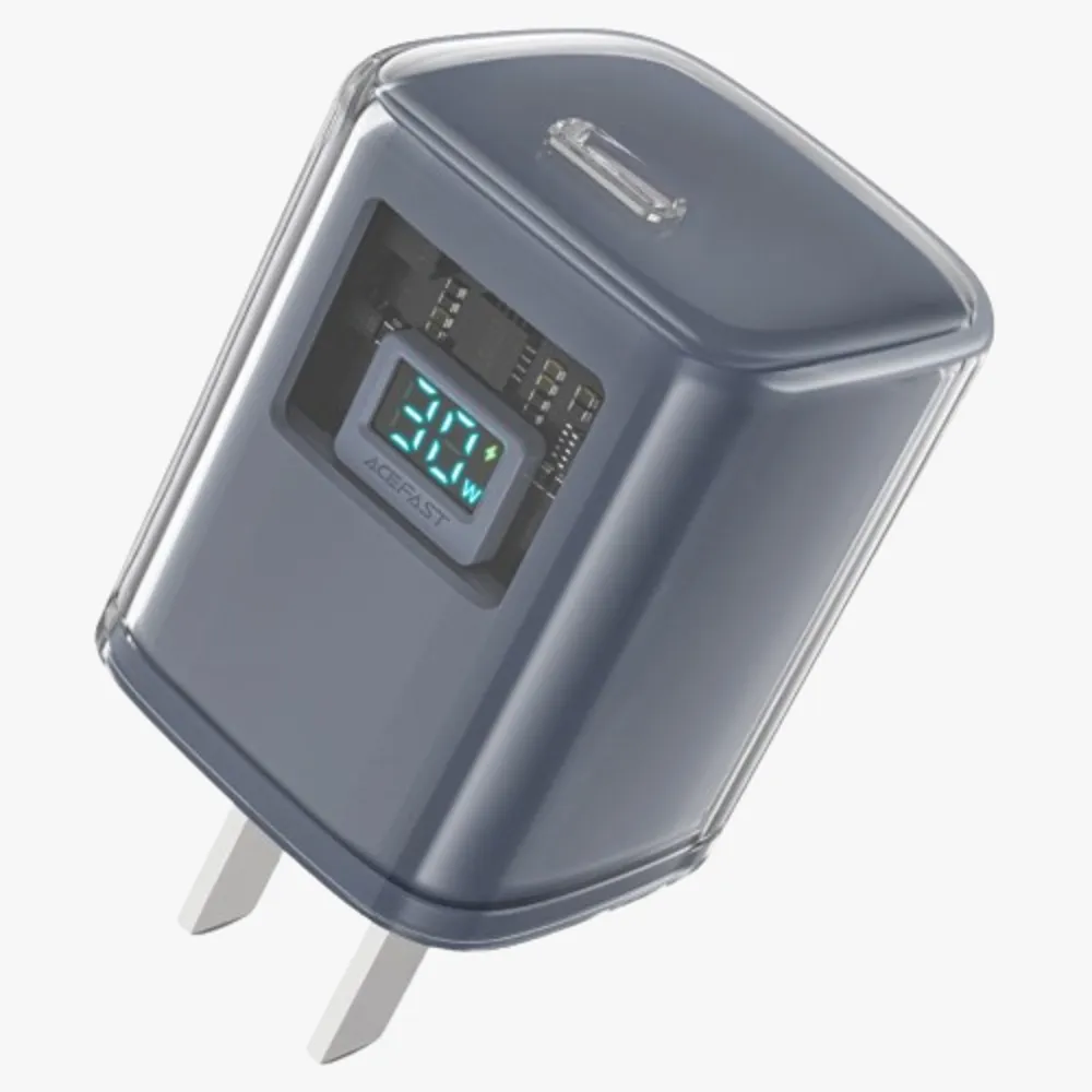 Crystal Series A55 GaN Wall Charger 30W