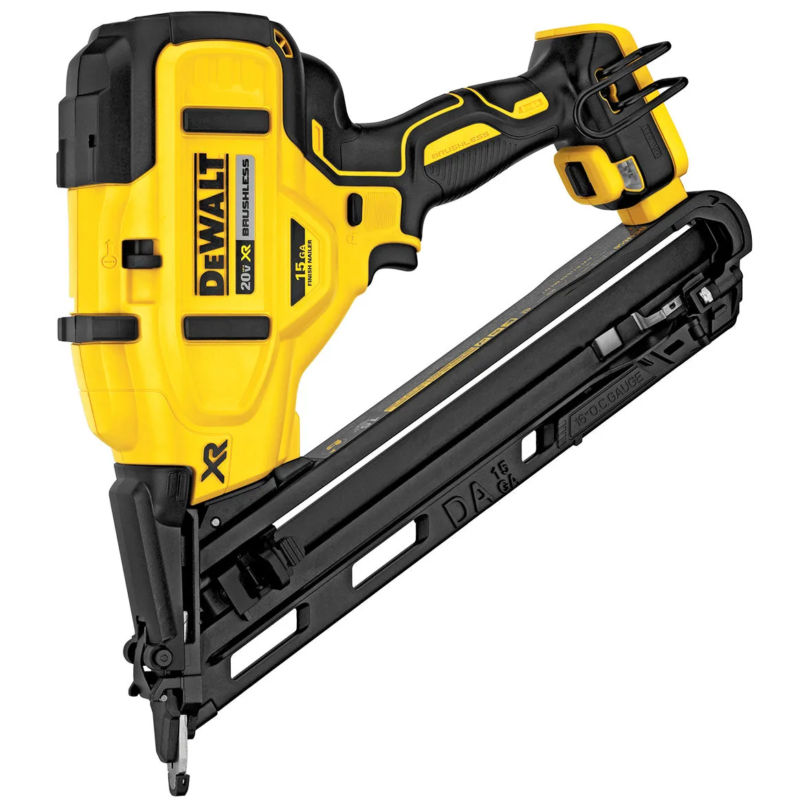 DeWALT DCN650B 20V MAX XR 15-Gauge Cordless Angled Finish Nailer - Bare Tool