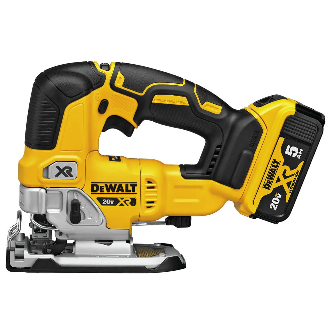 DeWALT DCS334P1 20V 5.0Ah 4-Position Orbital Action Brushless Jig Saw Kit