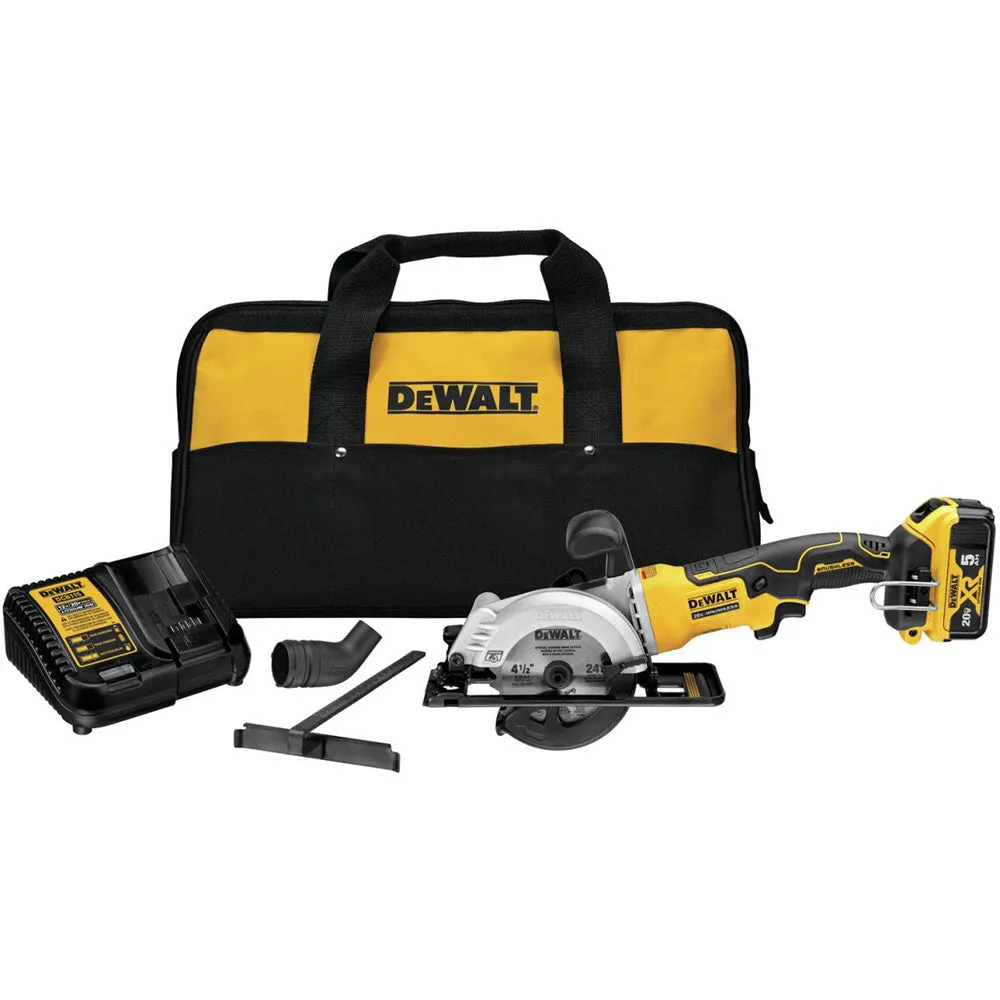 DeWALT DCS571P1 20V MAX Brushless 4-1/2 In Cordless Atomic Circular Saw Kit