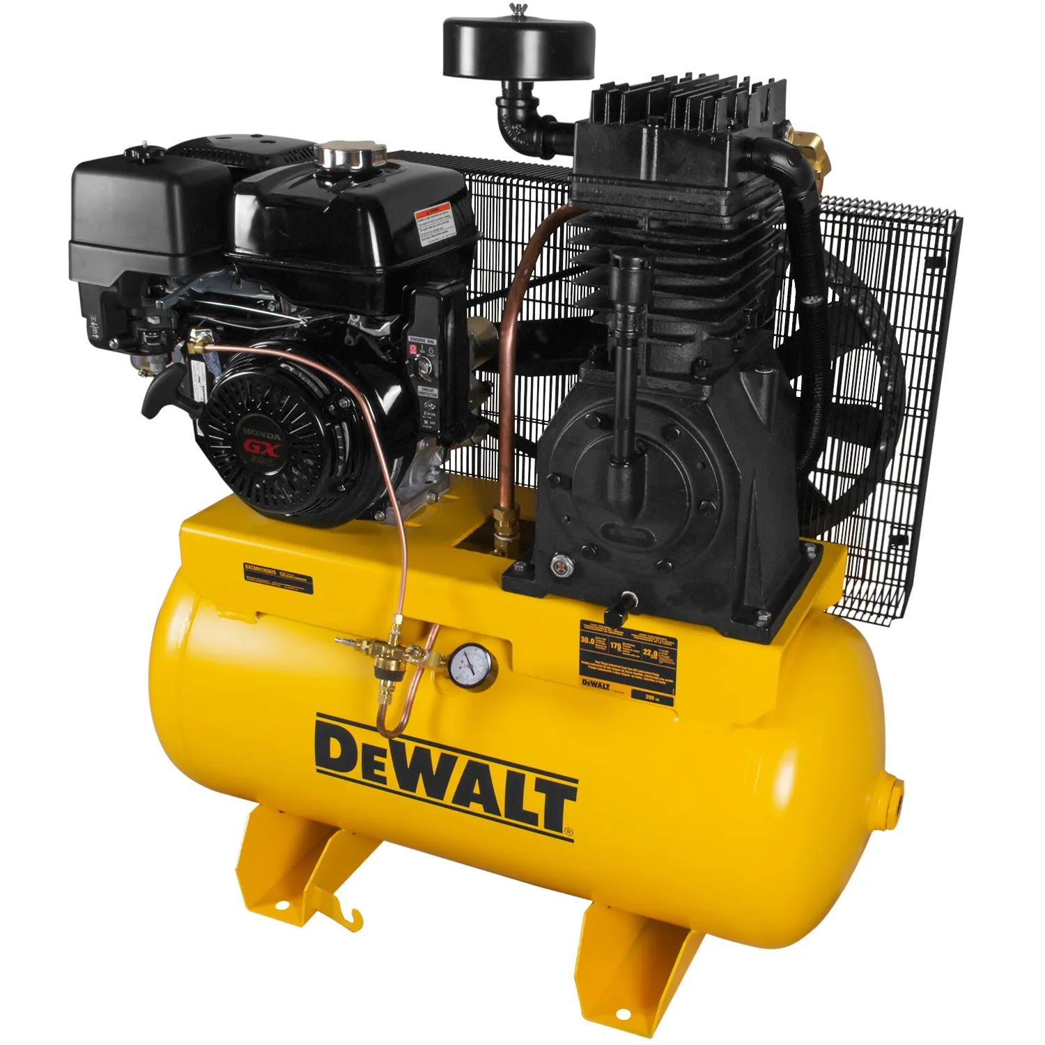 DeWALT DXCMH1393075 30 Gallon 175 PSI Horizontal Truck Mount Air Compressor