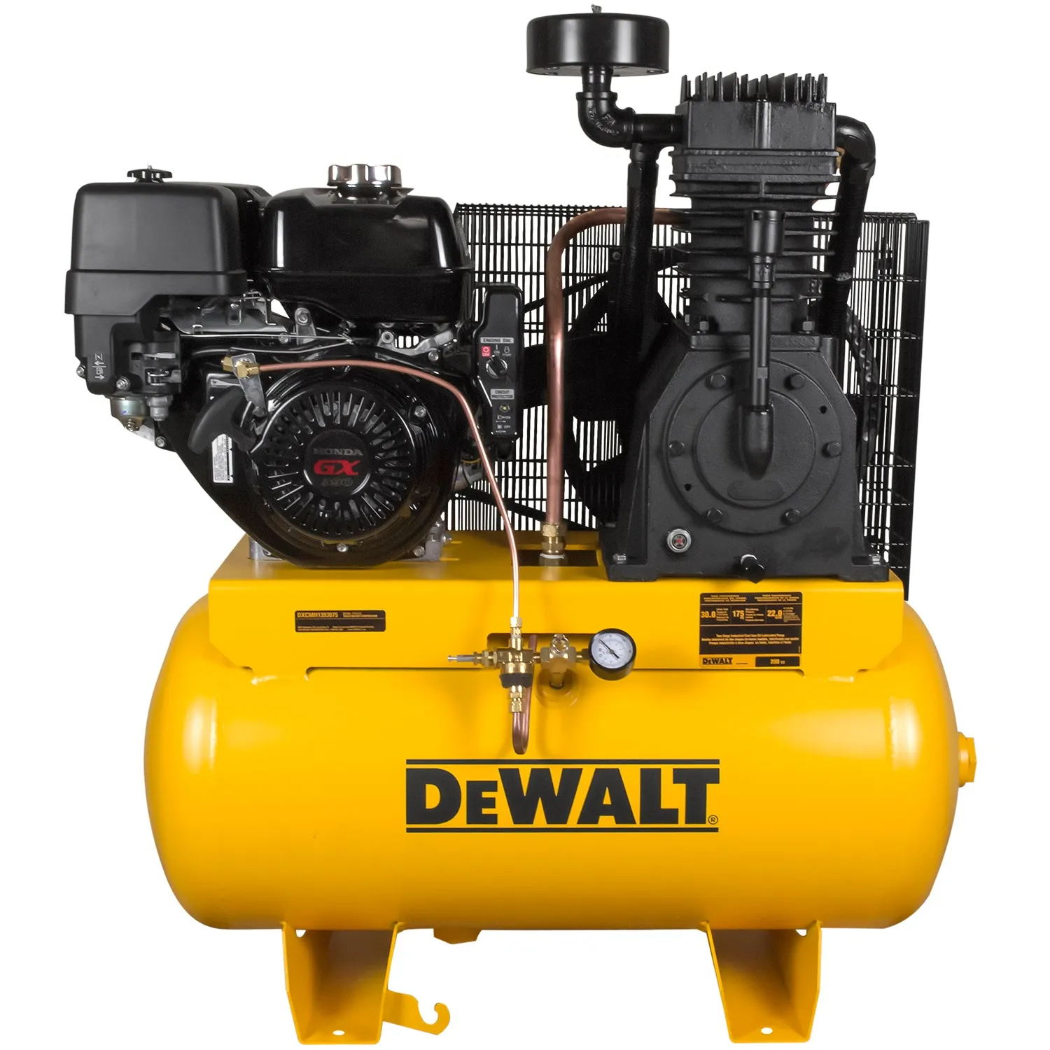 DeWALT DXCMH1393075 30 Gallon 175 PSI Horizontal Truck Mount Air Compressor