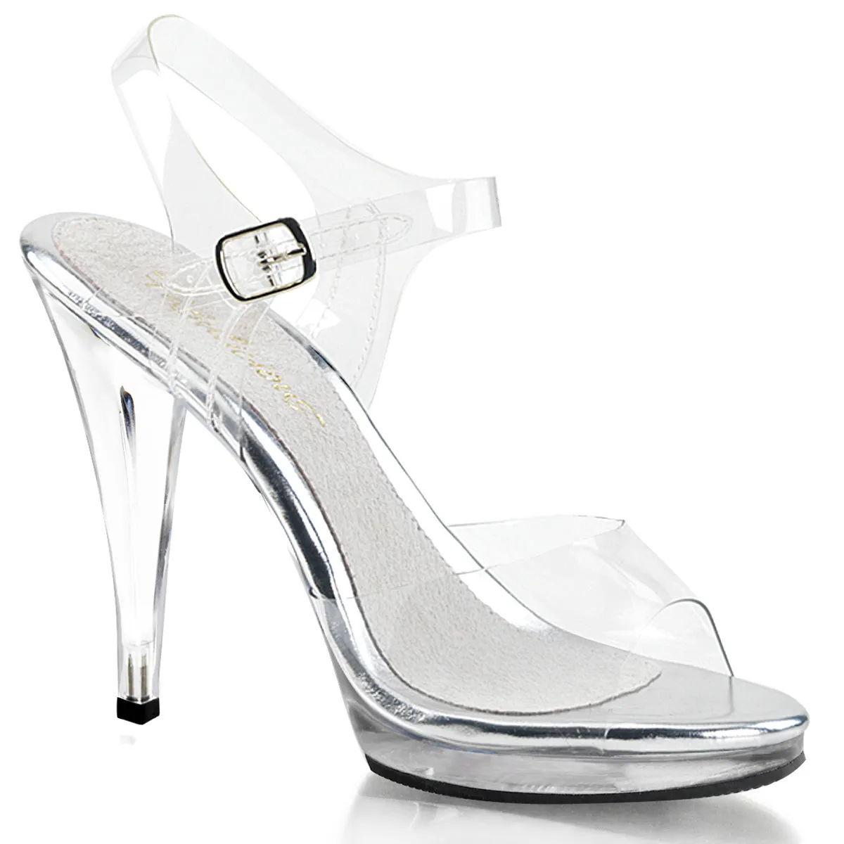 FLAIR-408 Clear High Heel Fitness Competition Sandal