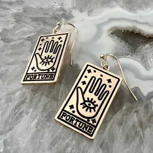 Fortune Tarot Earrings - Gold