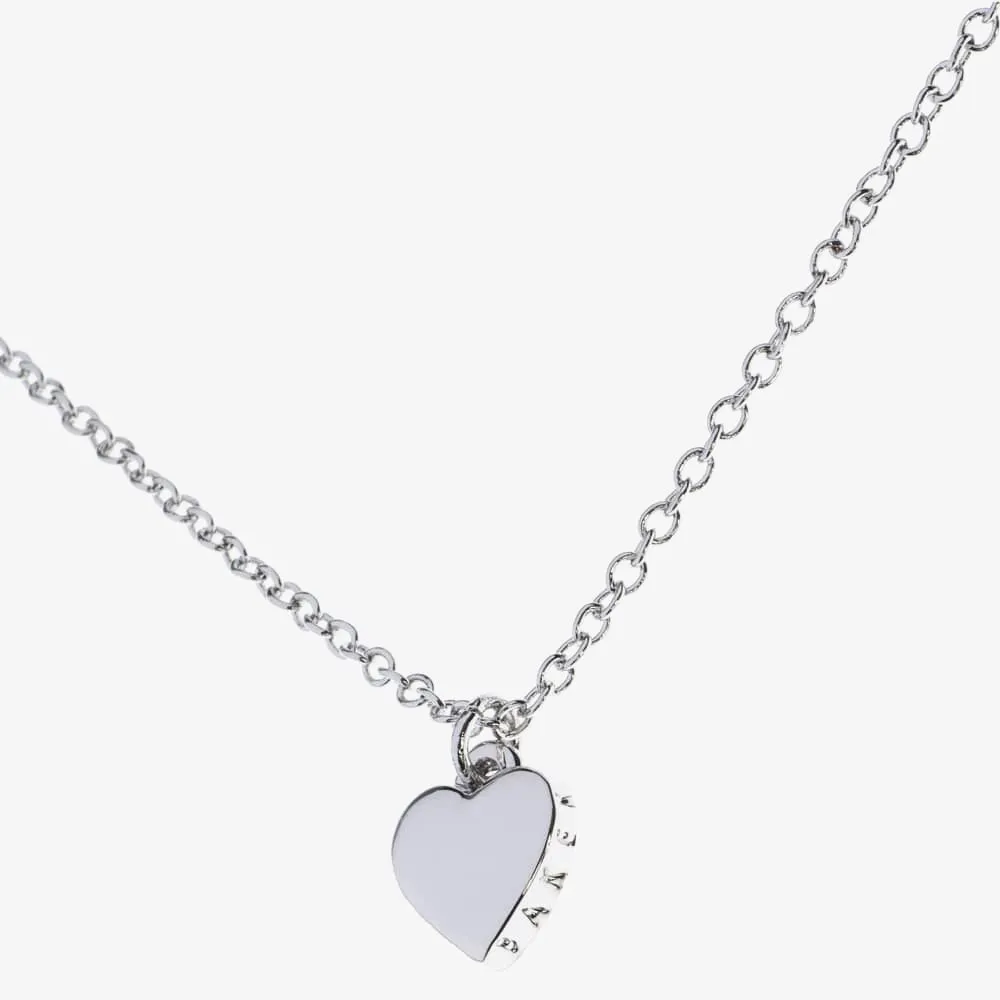 Hara Tiny Heart Pendant Necklace Silver