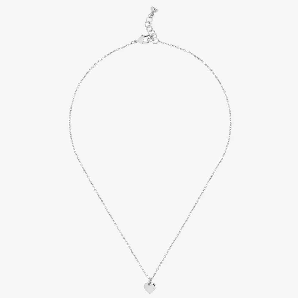 Hara Tiny Heart Pendant Necklace Silver