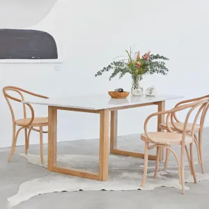 KARA Rectangle Marble Dining Table