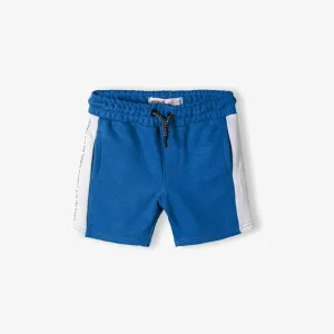 MI - Kids 'Blue & White' Elasticated Waist Terry Shorts MI198