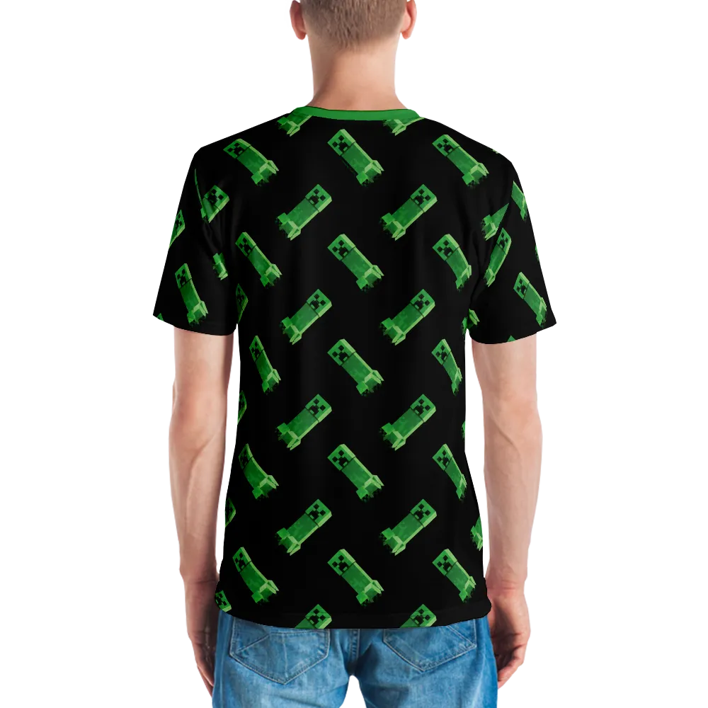 Minecraft Creeper Pattern Unisex Short Sleeve T-Shirt