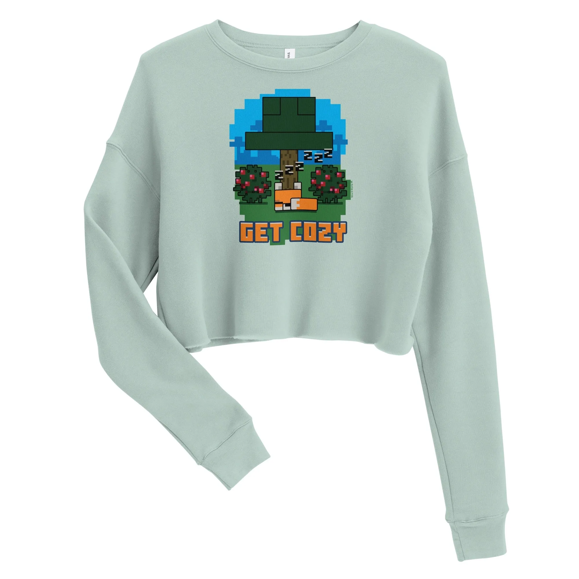 Minecraft Get Cozy Women's Cropped Sweatshirt