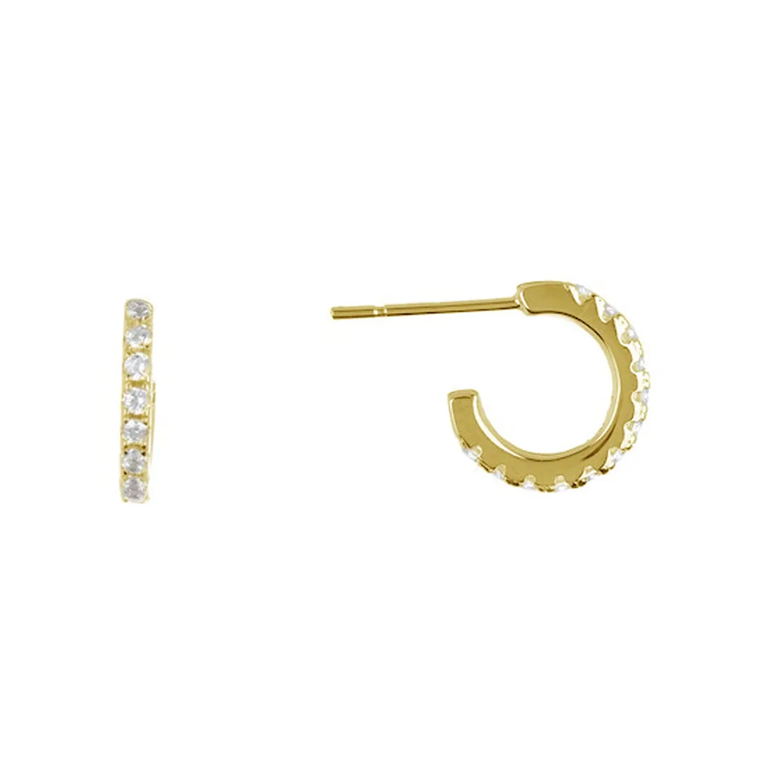 Mini Hoop Earrings silver gold