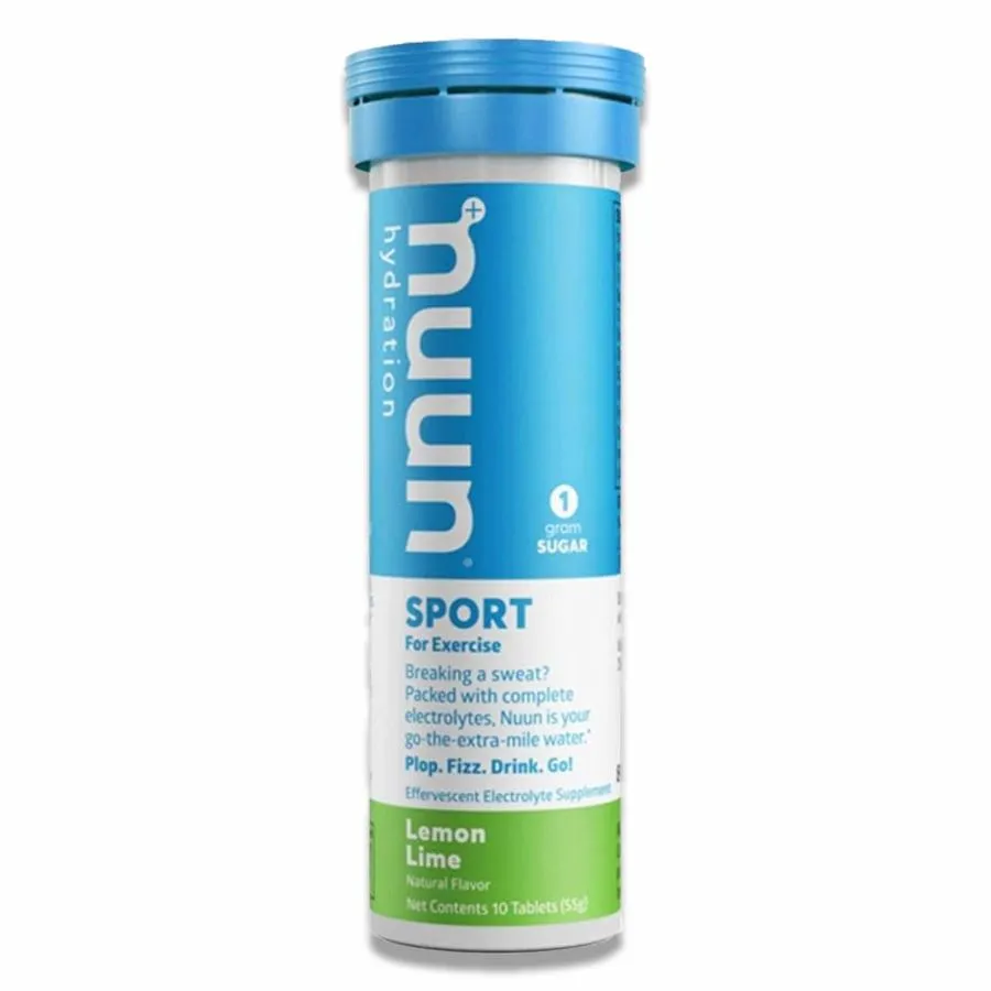 NUUN - Beverage Tube Lemon Lime Tablet - 10 Tablets - 48 Pack