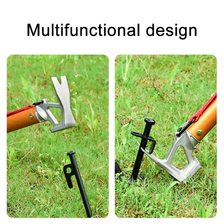 Outdoor Camping Multifunctional Tent Ground Nail Hammer(Black)