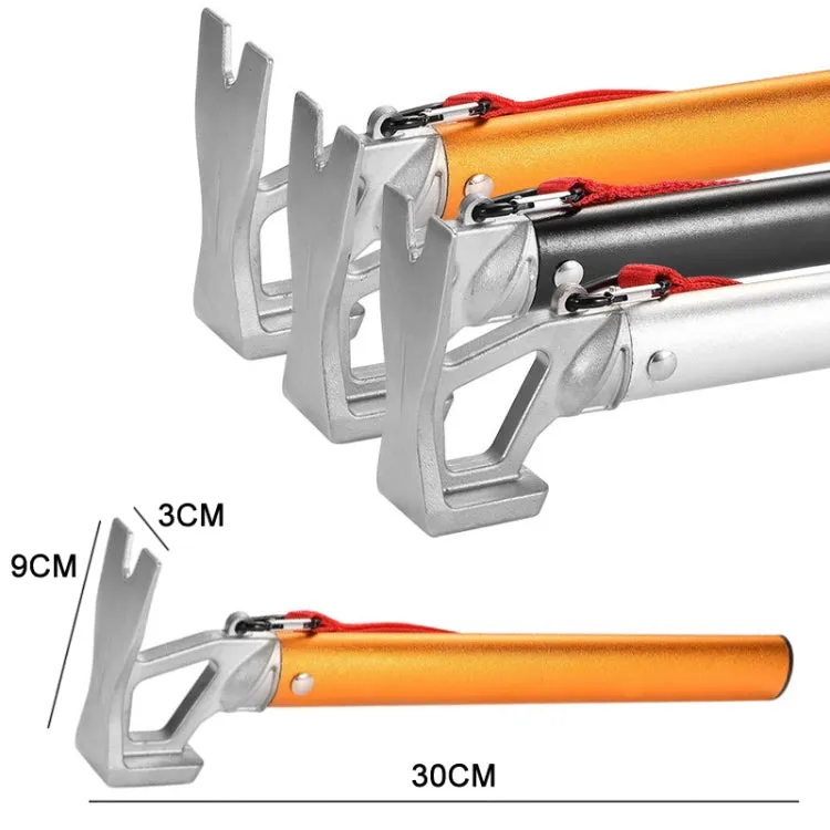 Outdoor Camping Multifunctional Tent Ground Nail Hammer(Black)