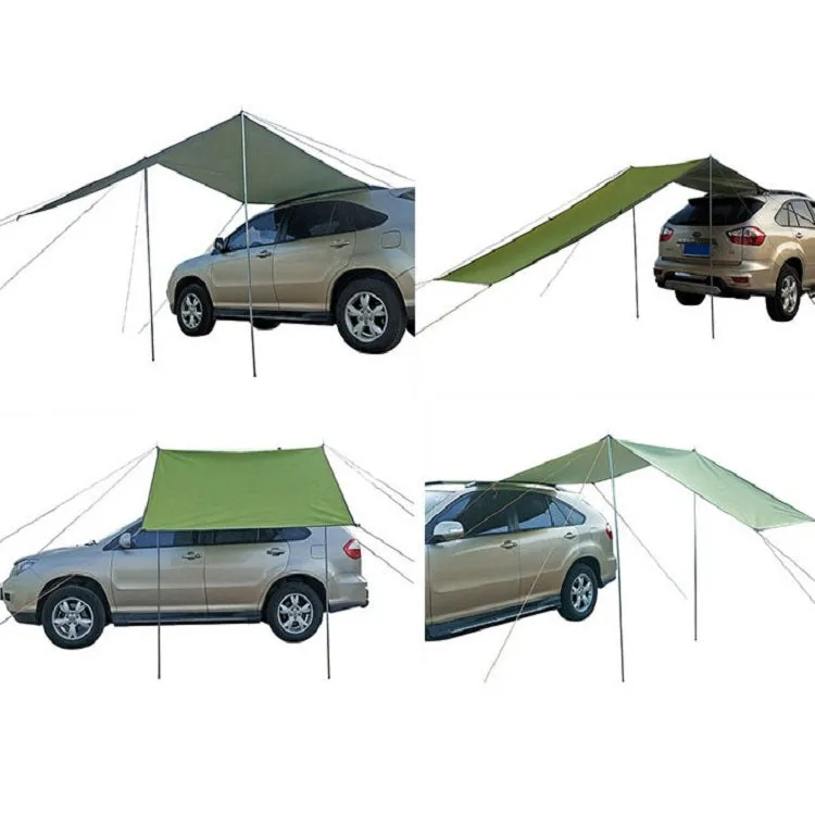 Outdoor Picnic Camping Tent On The Side Of The Car Rain-proof Sun Canopy 200x440cm(Khaki)