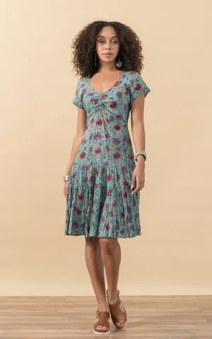 Paloma Dress, Short, Cap Sleeve, Mia's Garden