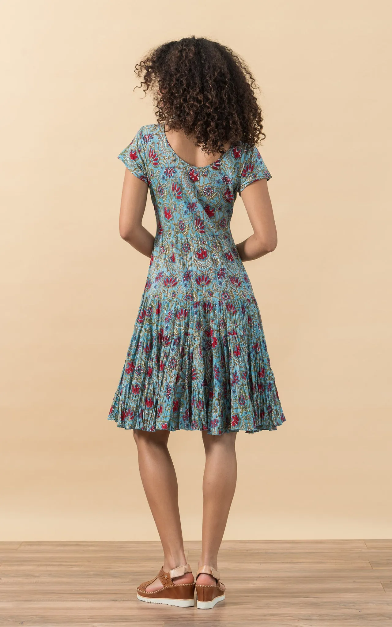 Paloma Dress, Short, Cap Sleeve, Mia's Garden