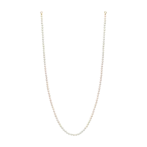 Petite White Round Seed Pearl Strand with Rainbow Silk - Made to Order