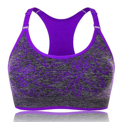 Quick-dry Wireless Shockproof Stretchy Overhead Yoga Sport Bra