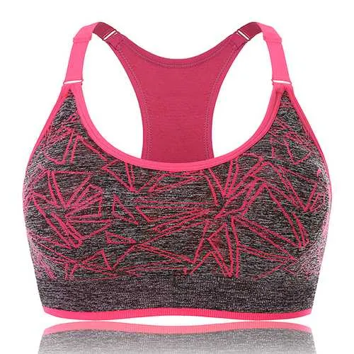 Quick-dry Wireless Shockproof Stretchy Overhead Yoga Sport Bra