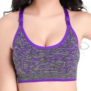 Quick-dry Wireless Shockproof Stretchy Overhead Yoga Sport Bra