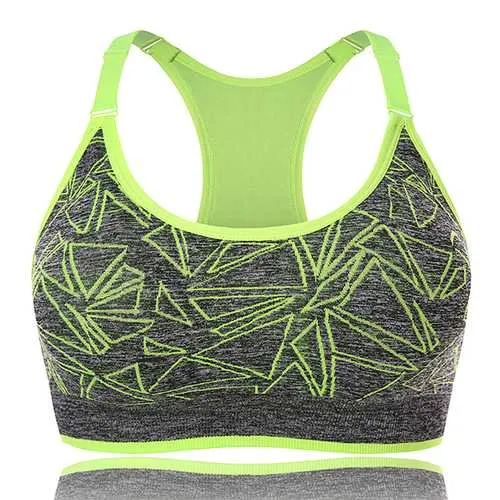 Quick-dry Wireless Shockproof Stretchy Overhead Yoga Sport Bra