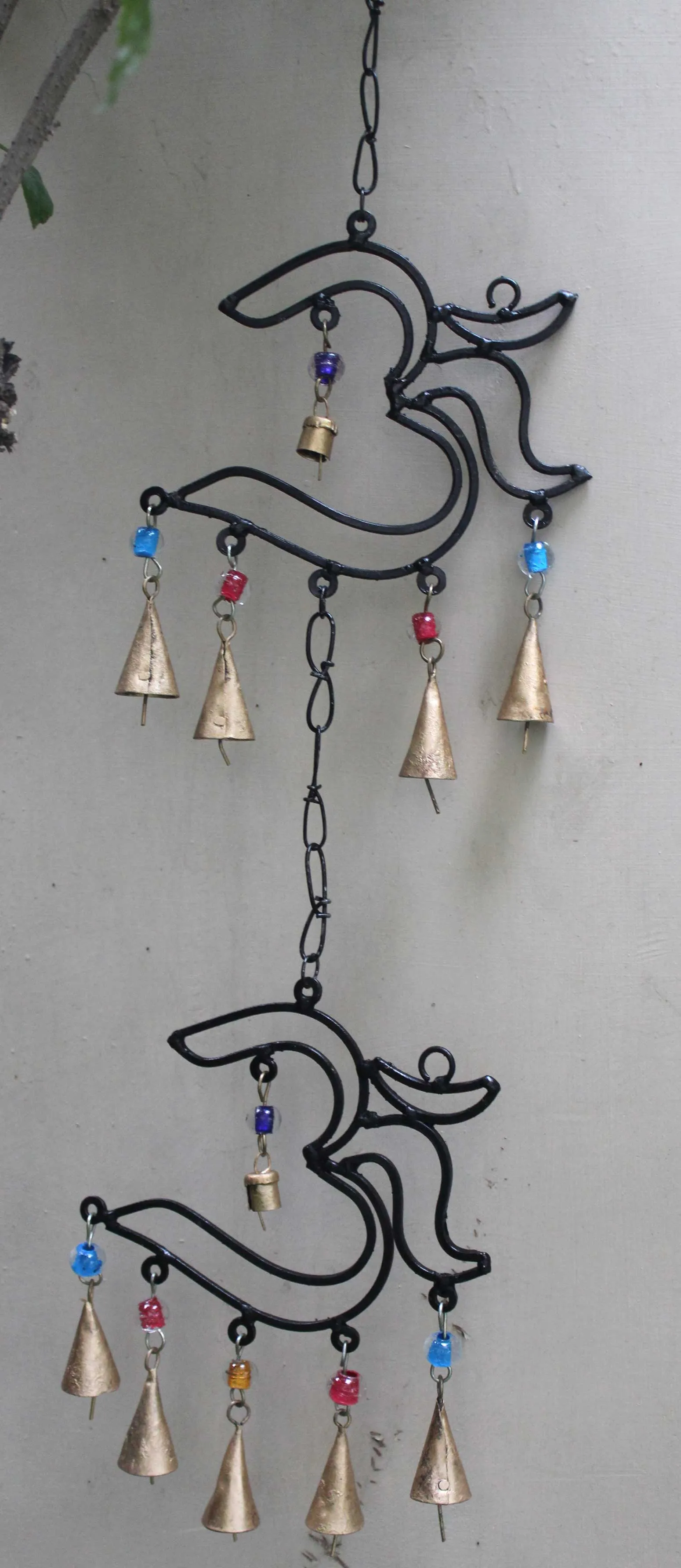 Recycled Iron Om Aum Wall Hanging Meditation Yoga Gym Decoration Indian Metal Crafts