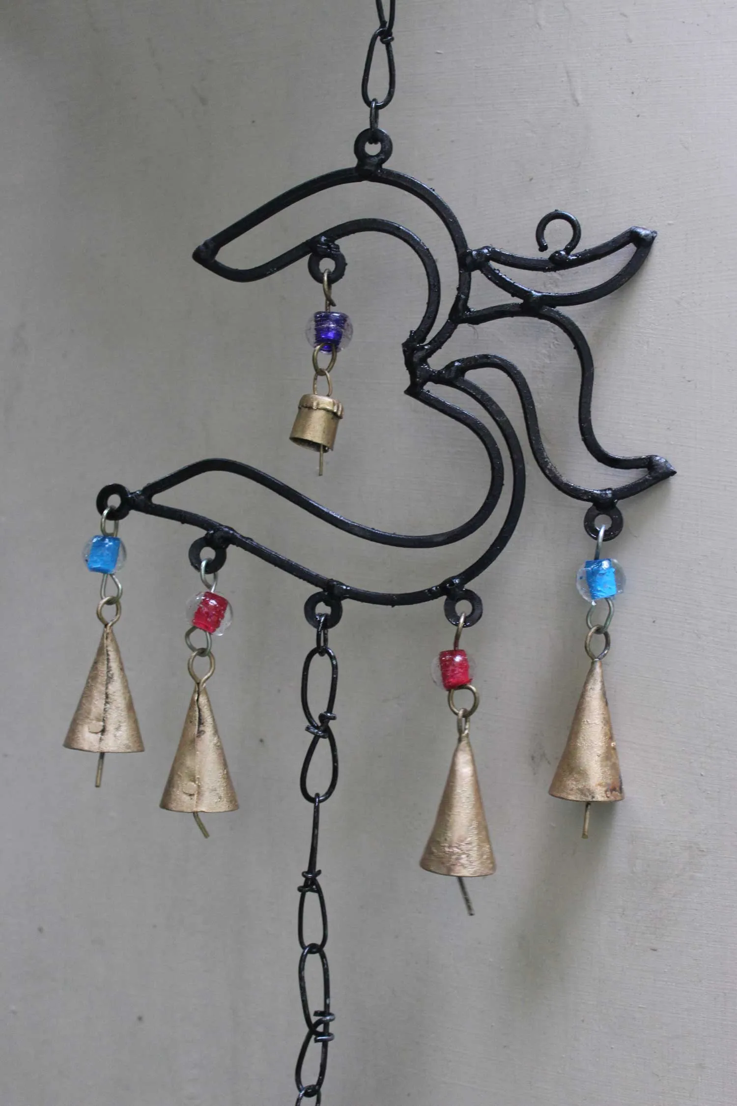 Recycled Iron Om Aum Wall Hanging Meditation Yoga Gym Decoration Indian Metal Crafts