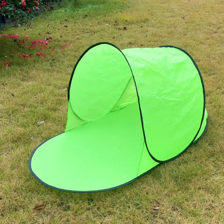 Single Leisure Sunscreen Tent Wire Tent Beach Tent, Color: Green