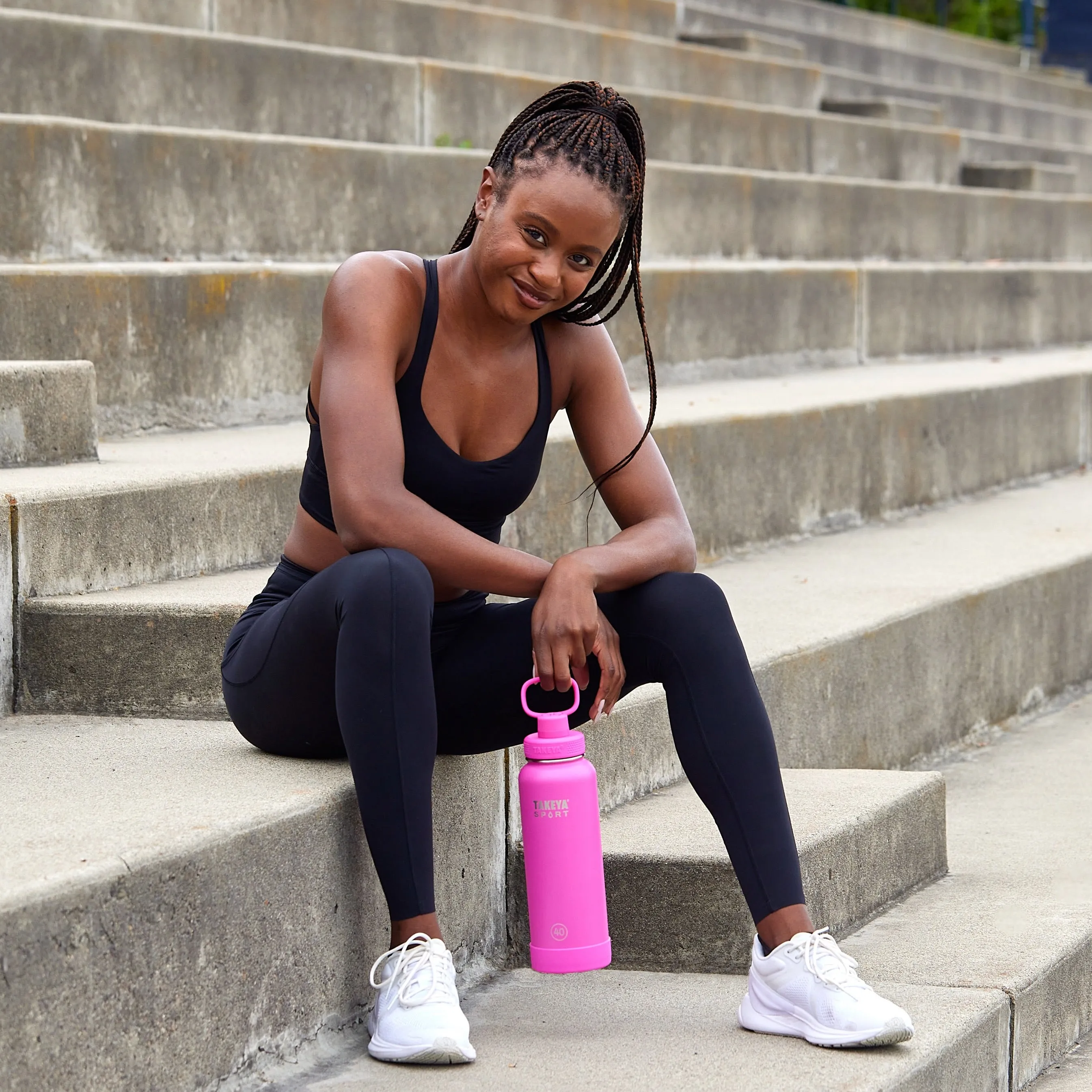 Sport Water Bottle With Spout Lid